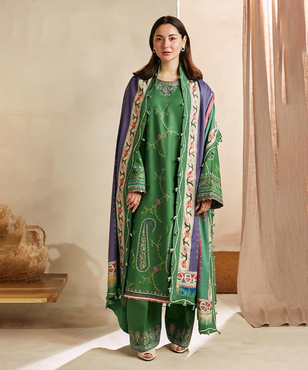 Zara Shahjahan Lawn 3PC Embroidered with Digital Printed Dupatta – ZC1141