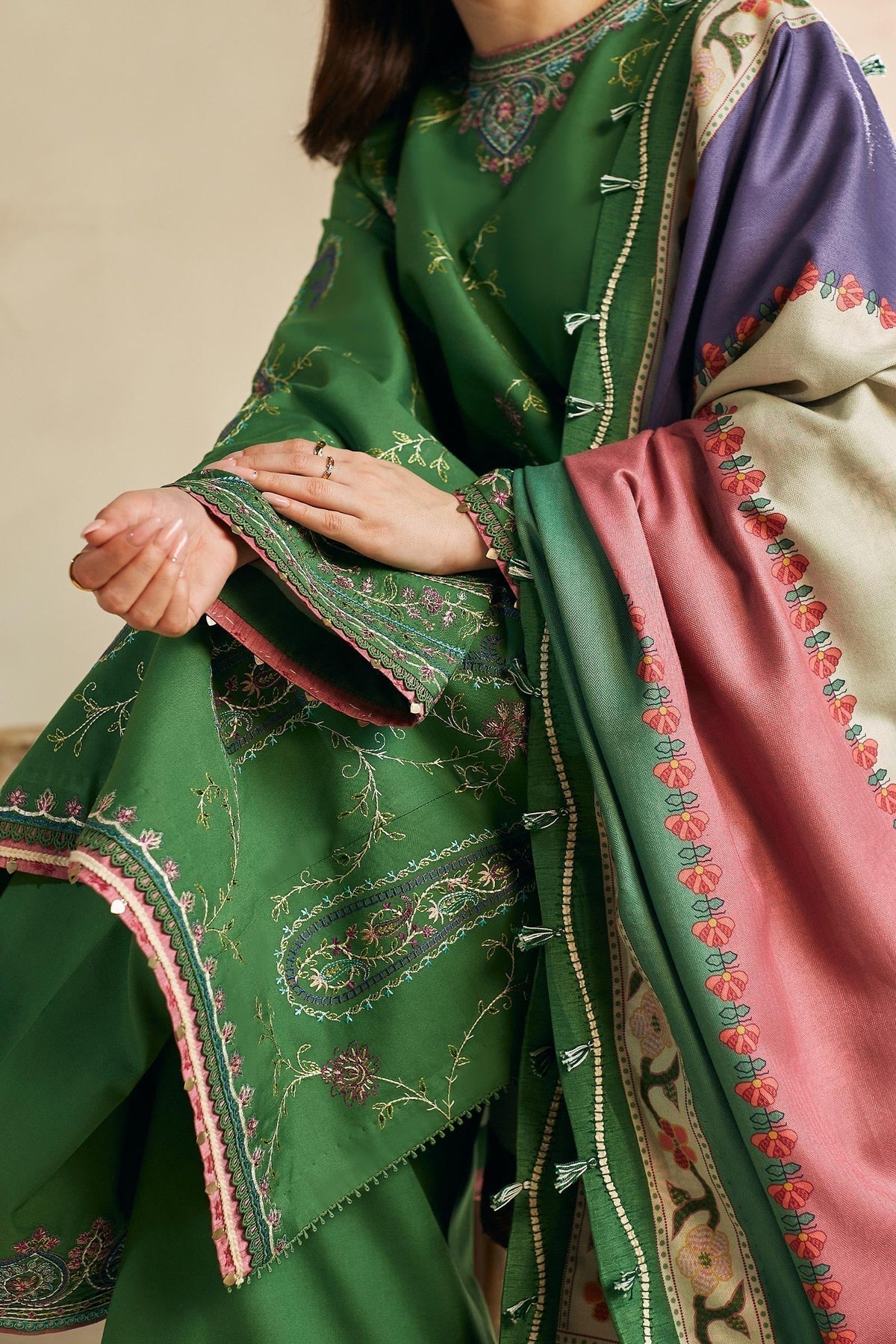 Zara Shahjahan Lawn 3PC Embroidered with Digital Printed Dupatta – ZC1141