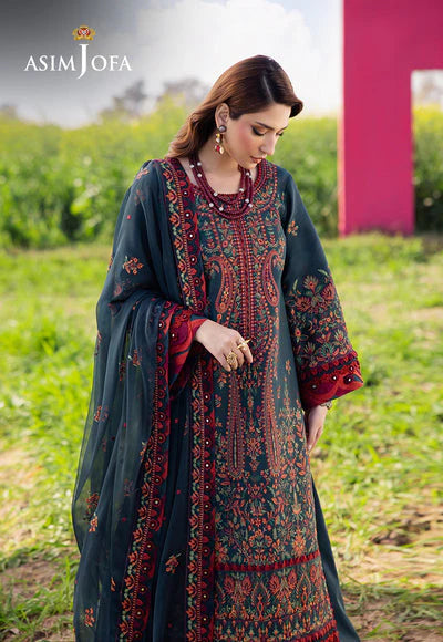 Lawn-3PC Embroidered Shirt with Chiffon Embroidered Dupatta- SS5085