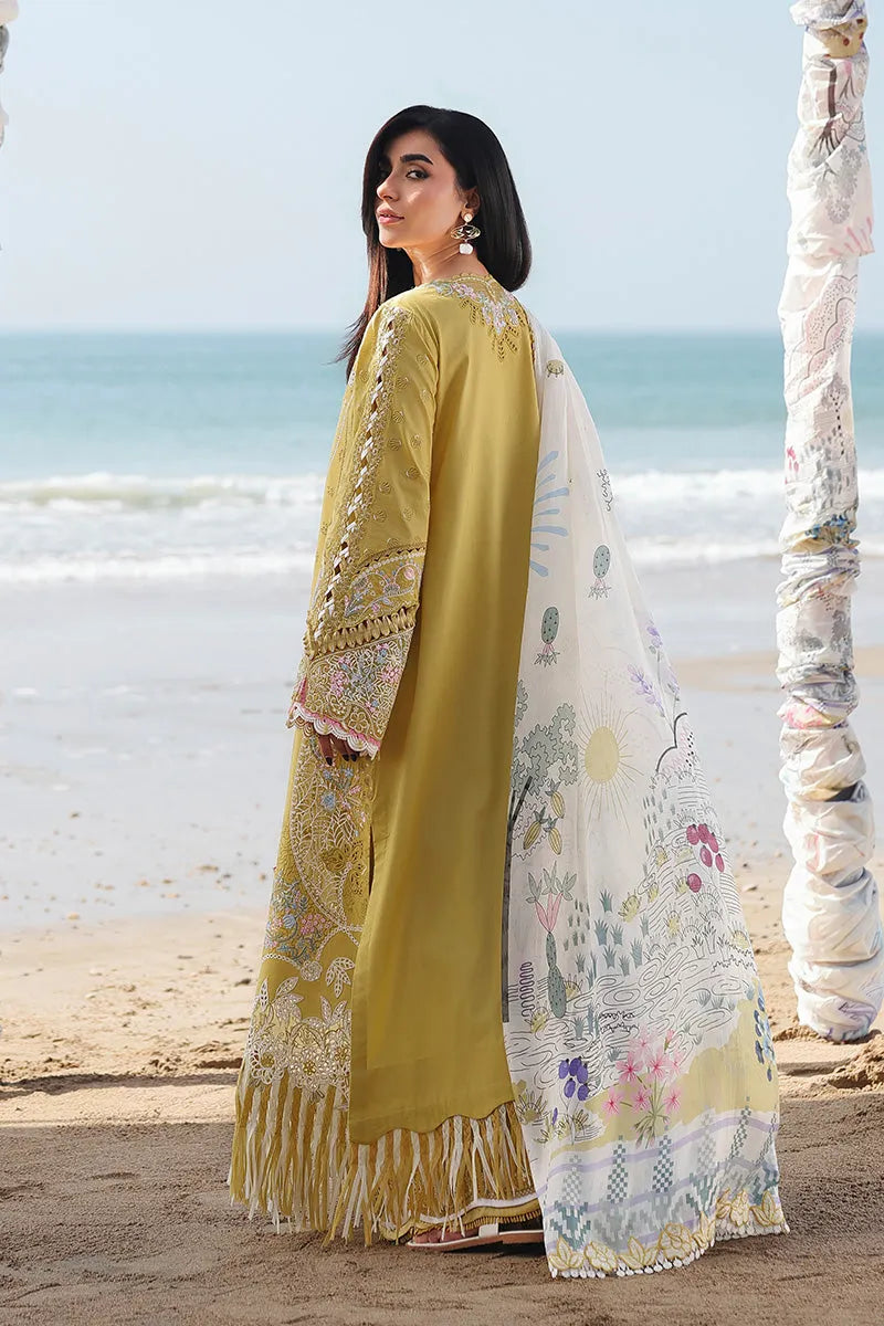 Luxury Lawn 3PC Chikenkari Heavy Embroidered Suit - FS 6655