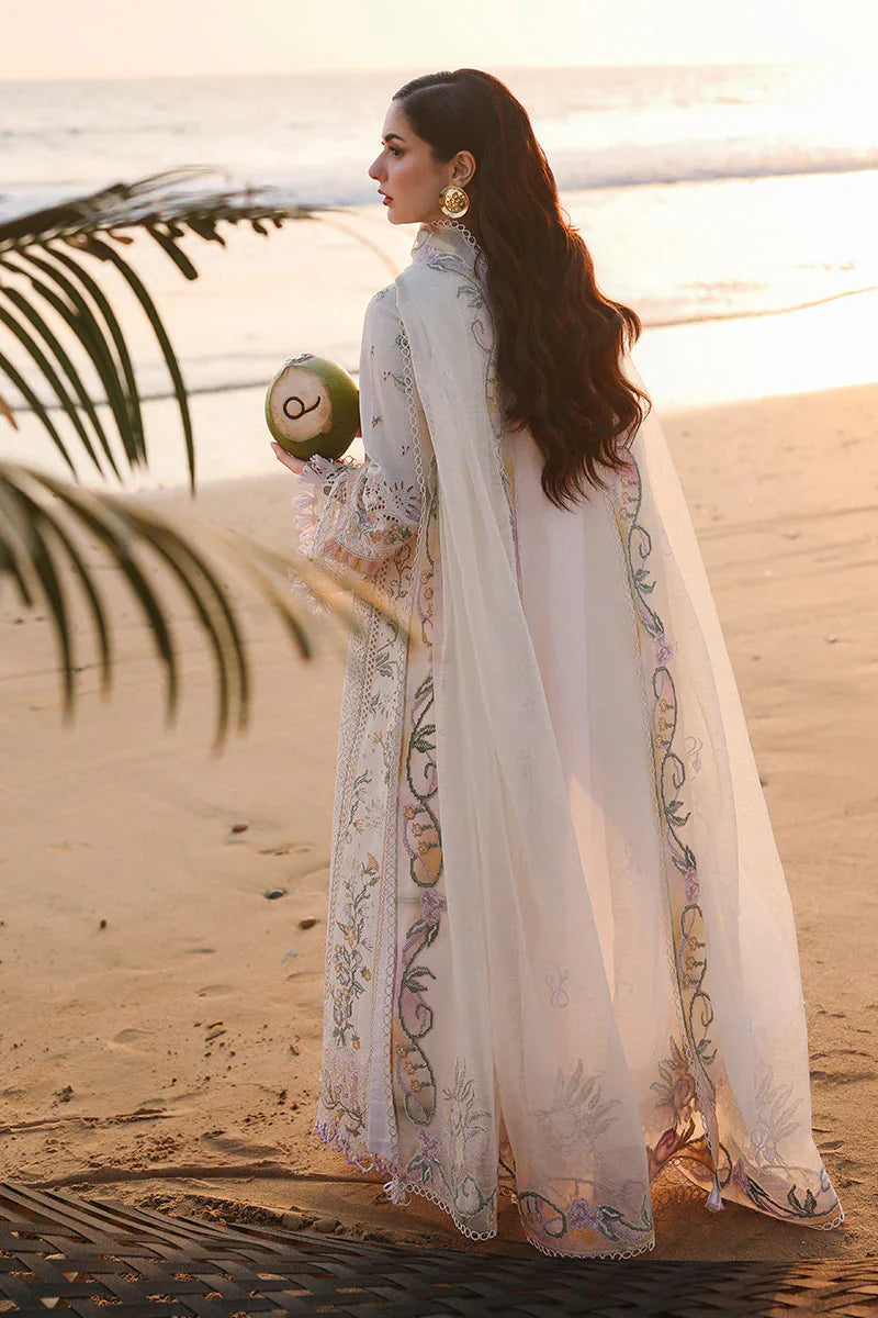 Ocean Pearl Chikenkari Lawn - SS5229