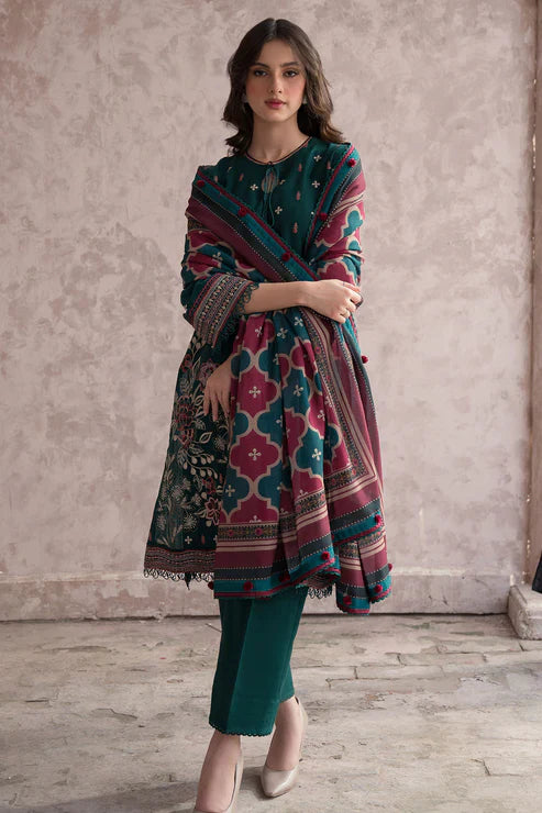 Dhanak 3PC Embroidered Suit – ZC648