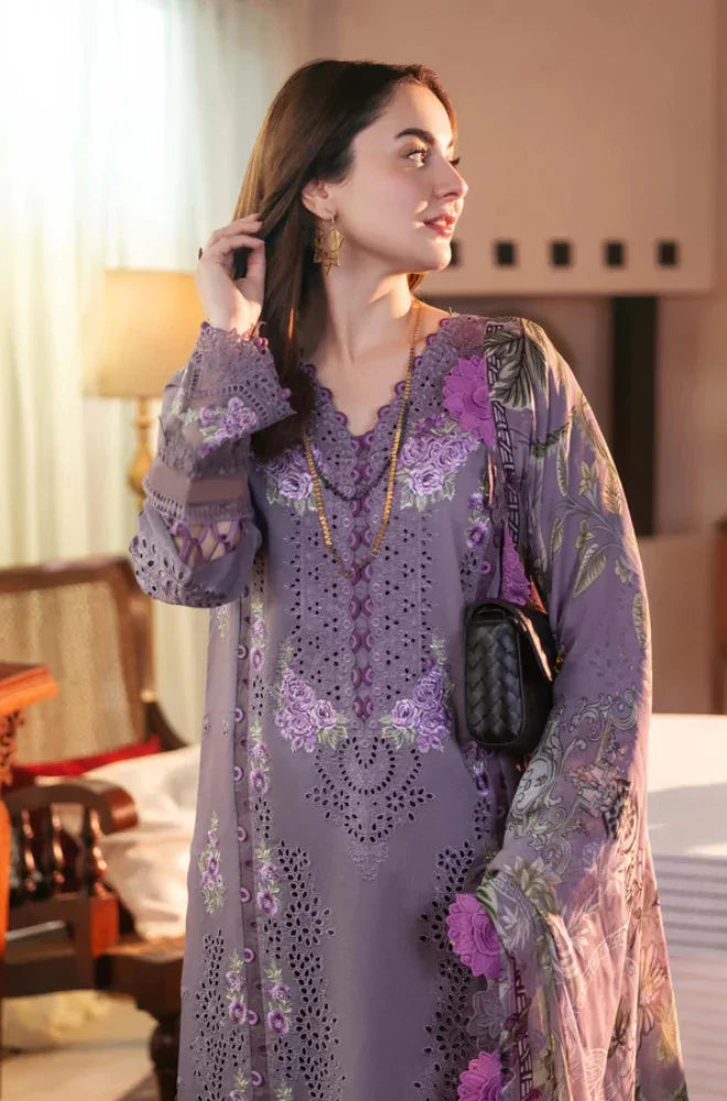 Luxury Embroidered Lawn Unstitched 3PC Set | RF1321