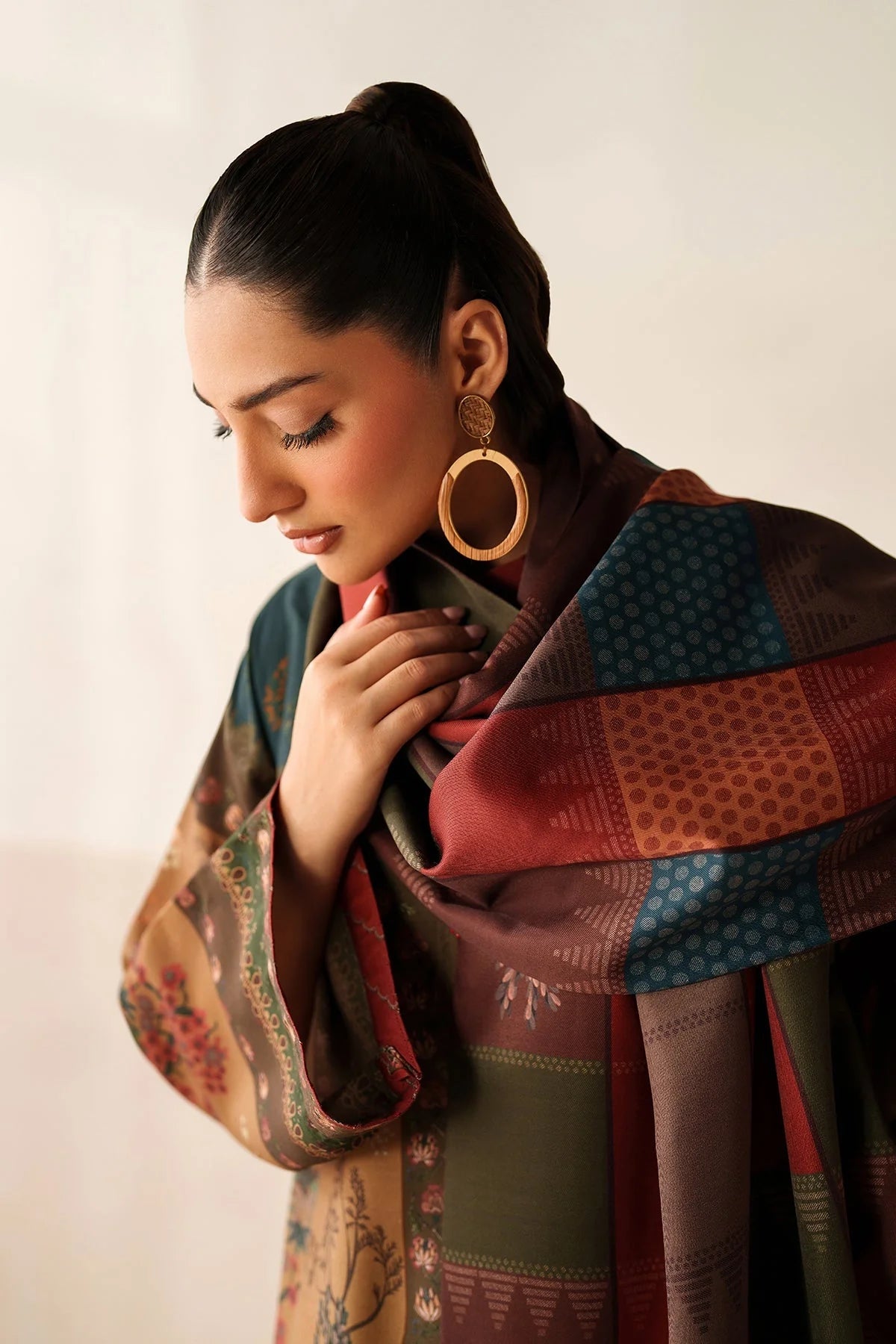 3PC LAWN PRINTED SHIRT WITH VOILE PRINTED DUAPTTA - SS4016