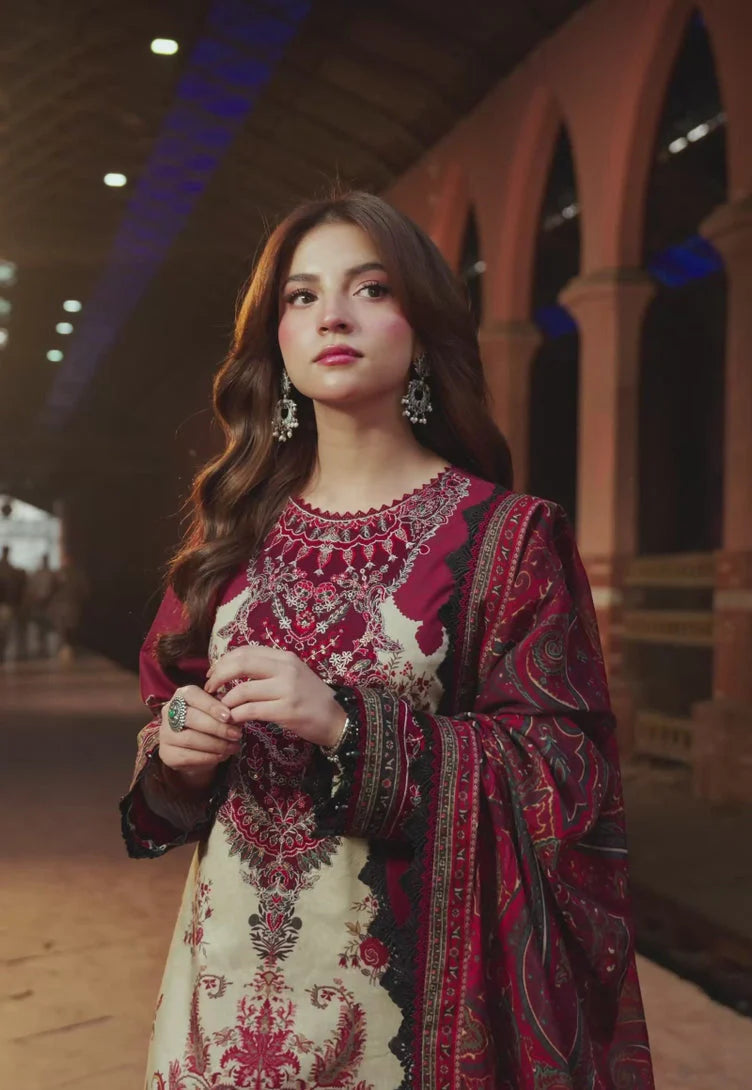 3PC LAWN PRINTED SHIRT WITH VOILE PRINTED DUAPTTA-SS4007