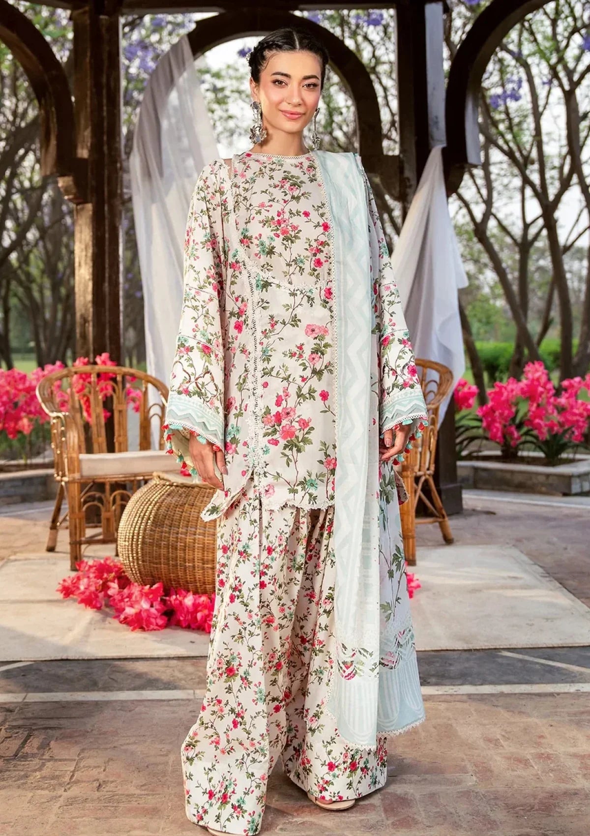 Noor-e-Bahar Floral Lawn Suit -FS1133