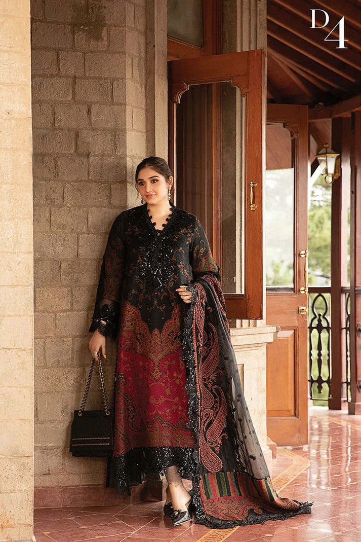 3PC Karandi Printed Shirt with Karandi Printed Dupatta and Trouser – ZC1709