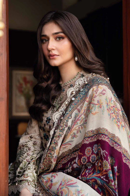 Lawn -3PC Embroidered Shirt with Digital Printed Jacquard Dupatta- SS5160