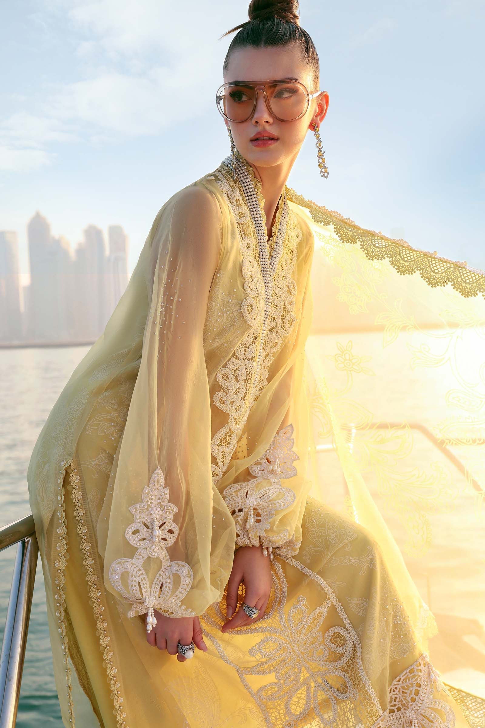 Maria.B Luxury Lawn Unstitched Embroidered 3Pc Suit FS1010