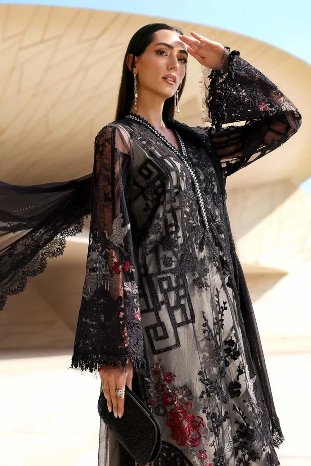 Maria B Black Embroidered Lawn 3PC - FS1425