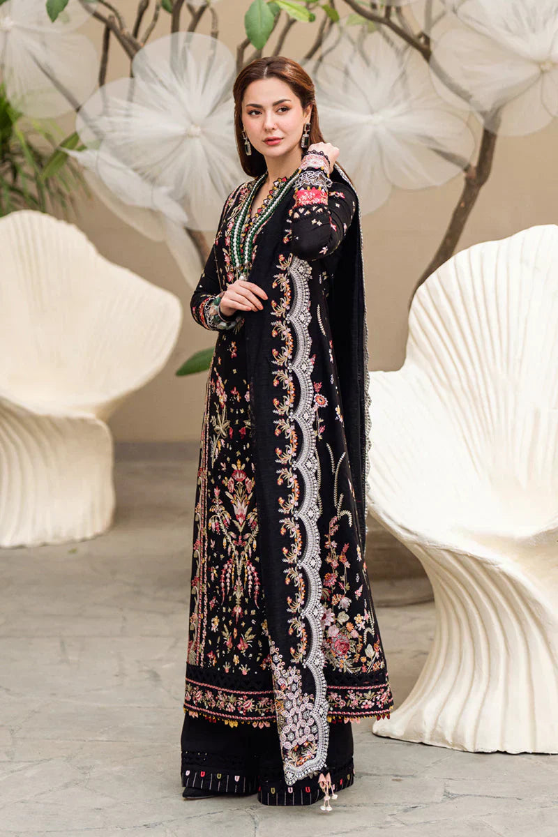 Lawn-3PC Embroidered Shirt with Organza Embroidered Dupatta SS-5176