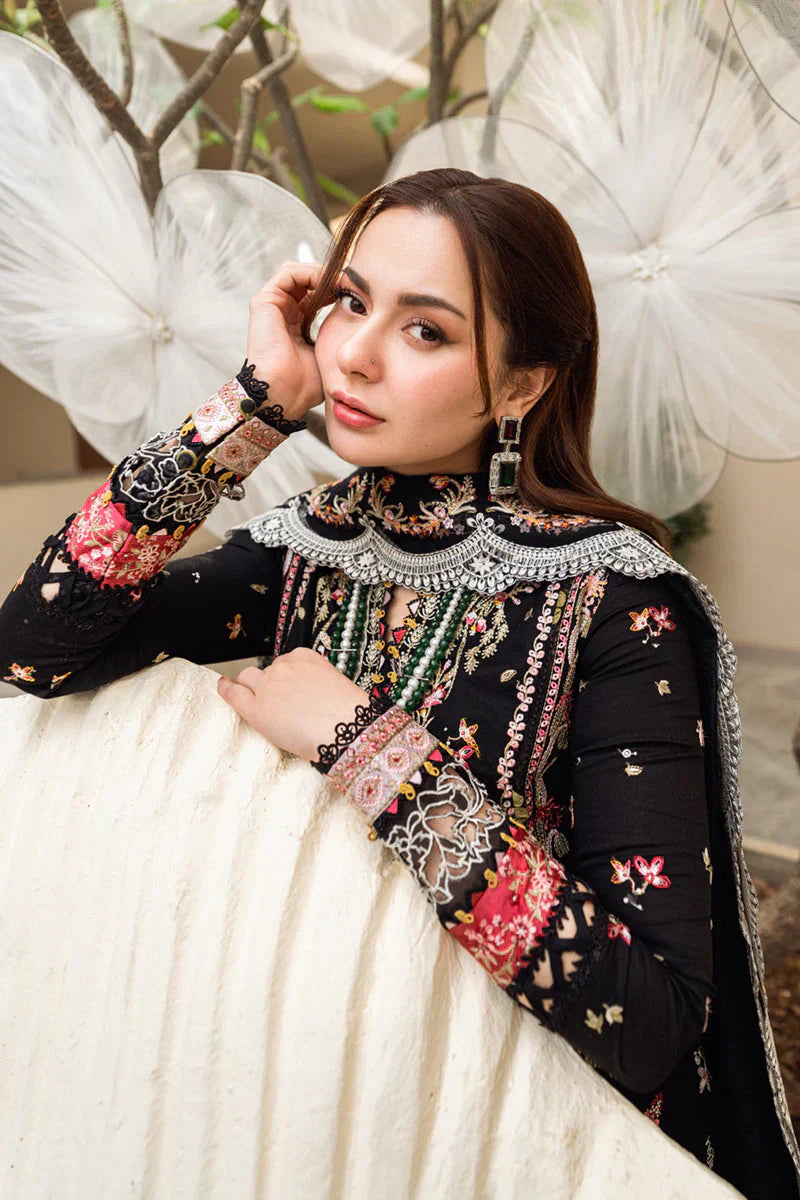 Lawn-3PC Embroidered Shirt with Organza Embroidered Dupatta SS-5176
