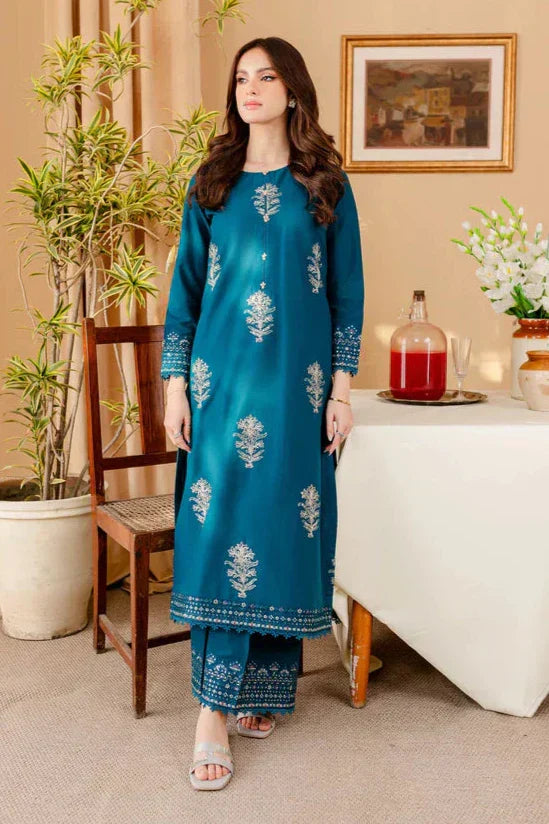 Batik Dhanak 2PC Embroidered Shirt with Dhanak Embroidered Trouser – ZC283