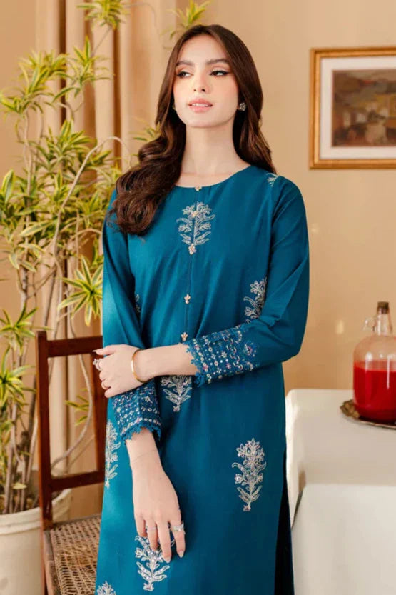 Batik Dhanak 2PC Embroidered Shirt with Dhanak Embroidered Trouser – ZC283