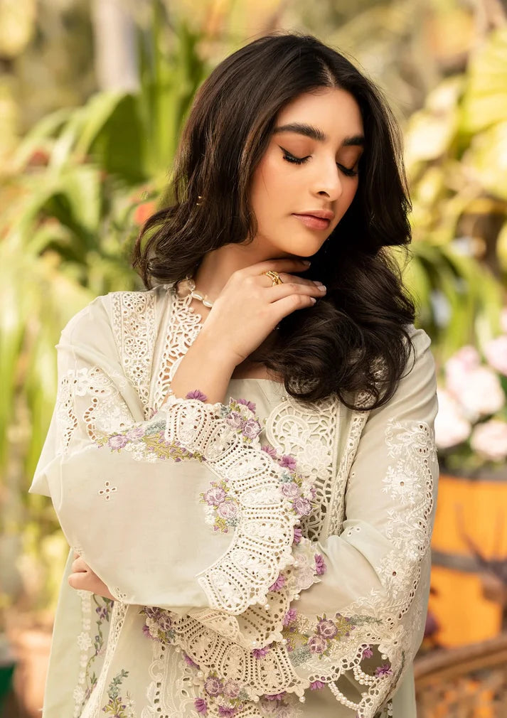 Signature Embroidered Dhanak Unstitched Winter Suit | 3PC FS3136