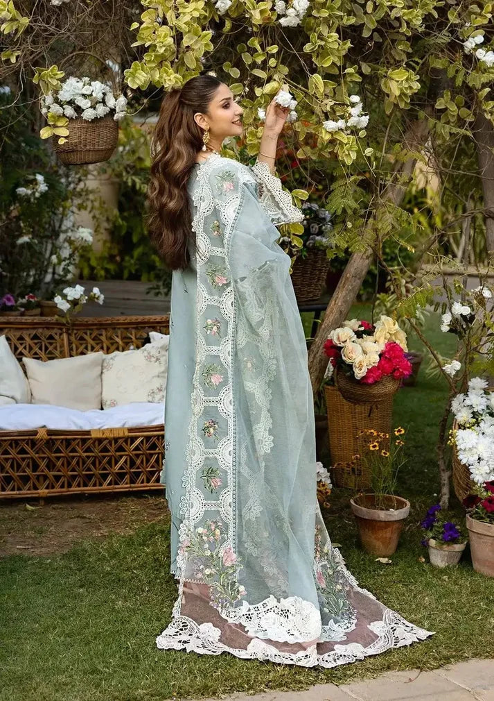 Luxury Lawn Embroidered 3PC Unstitched Set | FS3135