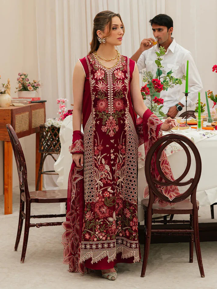 Embroidered Lawn Unstitched 3PC Set | FS3154